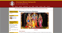 Desktop Screenshot of chinmaya-ramalaya.org